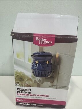 Better Homes And Gardens White and Pink Ceramic Plug-In Warmer Box